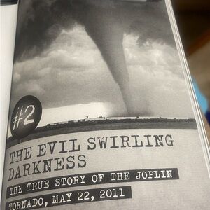 Scholastic Tornado Terror Book - Red, Black, White